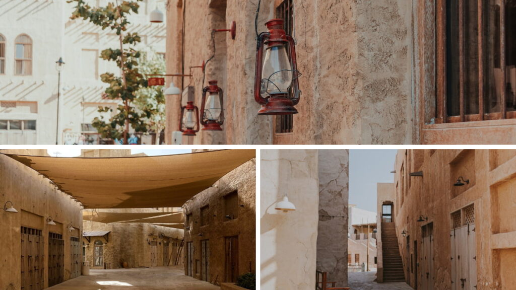 Al Seef Dubai historic district traditional architecture and heritage alleyways