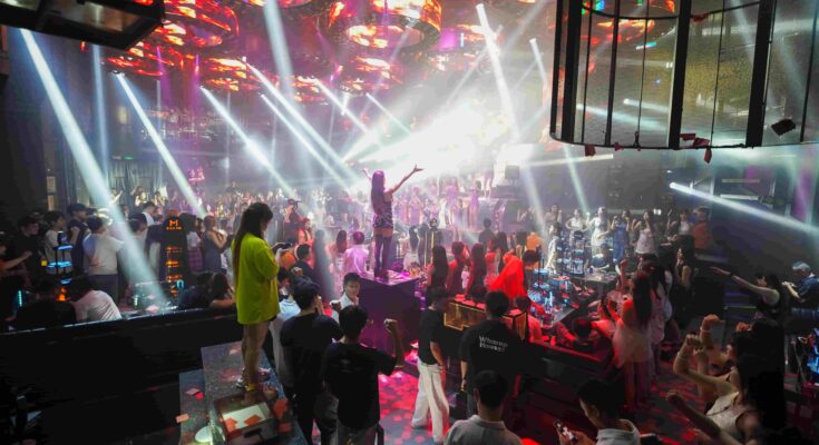 Illuzion Phuket nightclub vibrant lights crowd dancing Bangla Road Thailand